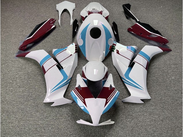 Gloss Light Blue and Maroon 12-16 CBR1000RR Motorcycle Fairing Gloss Light Blue and Maroon 12-16 CBR1000RR Motorcycle Fairing