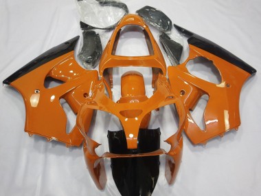 Gloss Orange & Black 00-02 ZX6R Motorcycle Fairing