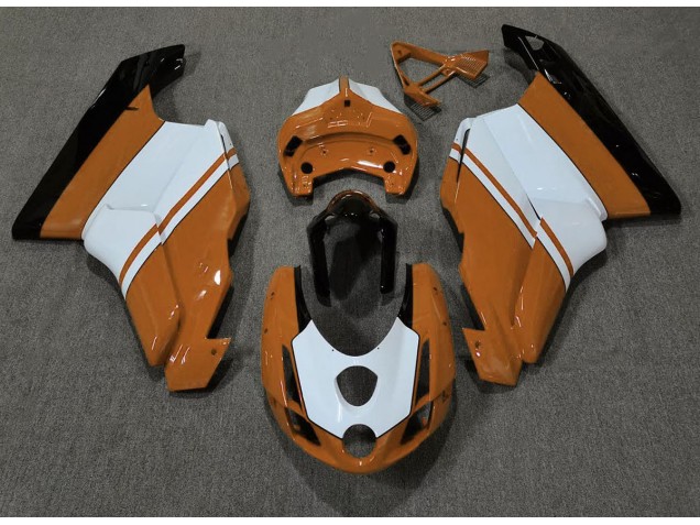 Gloss Orange & White 03-04 Ducati 749 999 Motorcycle Fairing