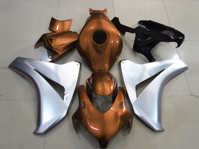 Gloss Orange and Silver 08-11 CBR1000RR Motorcycle Fairing Gloss Orange and Silver 08-11 CBR1000RR Motorcycle Fairing