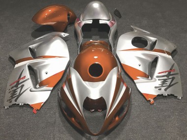 Gloss Orange and Silver 97-07 GSXR 1300 Hayabusa Motorcycle Fairing