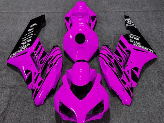 Gloss Pink Flame 04-05 CBR1000RR Motorcycle Fairing