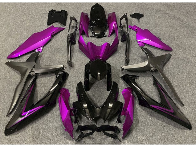 Gloss Pink & Green R 08-10 GSXR 600-750 Motorcycle Fairing