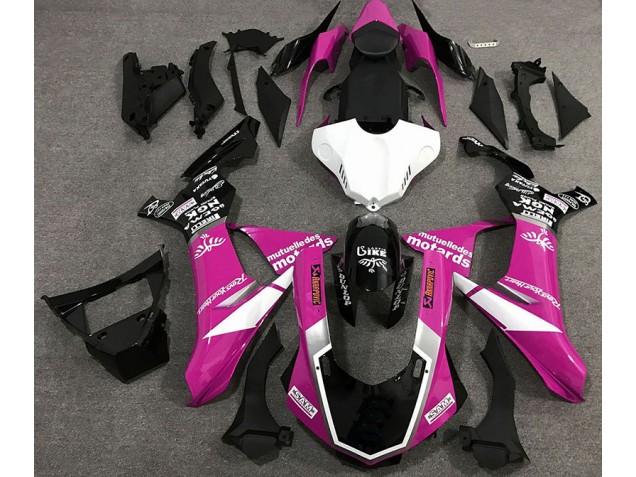 Gloss Pink Logo Style 15-19 R1 Motorcycle Fairing Gloss Pink Logo Style 15-19 R1 Motorcycle Fairing