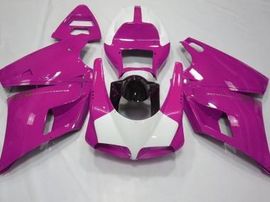 Gloss Pink & White 93-05 Ducati 996 748 916 998 Motorcycle Fairing