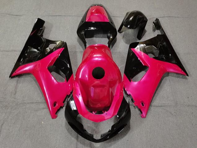 Gloss Pink and Black 01-03 GSXR 600-750 Motorcycle Fairing Gloss Pink and Black 01-03 GSXR 600-750 Motorcycle Fairing