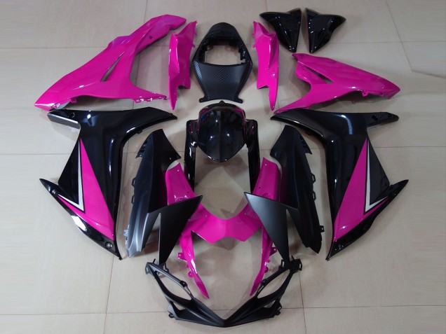 Gloss Pink and Black 11-24 GSXR 600-750 Motorcycle Fairing Gloss Pink and Black 11-24 GSXR 600-750 Motorcycle Fairing