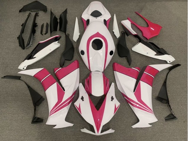 Gloss Pink and White 12-16 CBR1000RR Motorcycle Fairing
