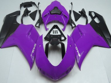 Gloss Purple & Black 07-14 Ducati 848 1098 1198 Motorcycle Fairing
