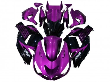 Gloss Purple and Black 06-11 ZX14R Motorcycle Fairing