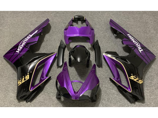 Gloss Purple and Black 09-12 Daytona 675 Motorcycle Fairing Gloss Purple and Black 09-12 Daytona 675 Motorcycle Fairing
