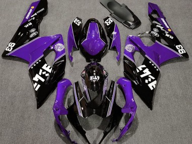 Gloss Purple and Black Custom 05-06 GSXR 1000 Motorcycle Fairing