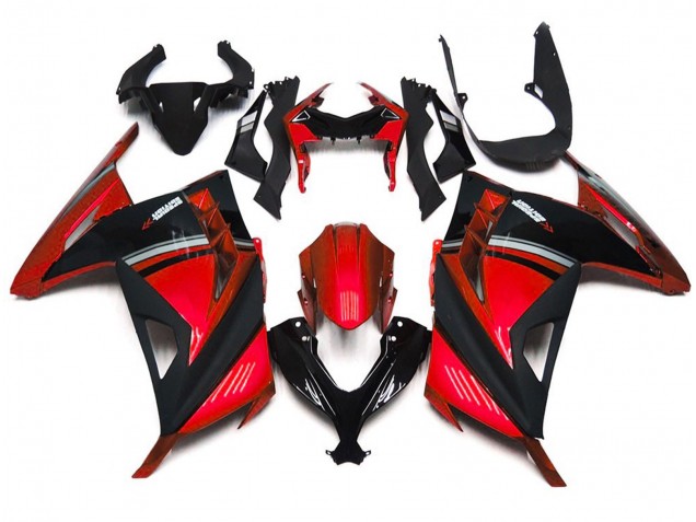 Gloss Red 13-18 Ninja 300 Motorcycle Fairing