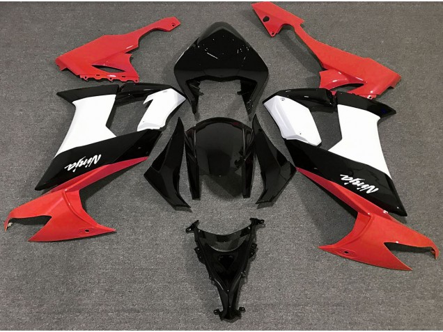 Gloss Red Black and White 08-10 ZX10R Motorcycle Fairing Gloss Red Black and White 08-10 ZX10R Motorcycle Fairing