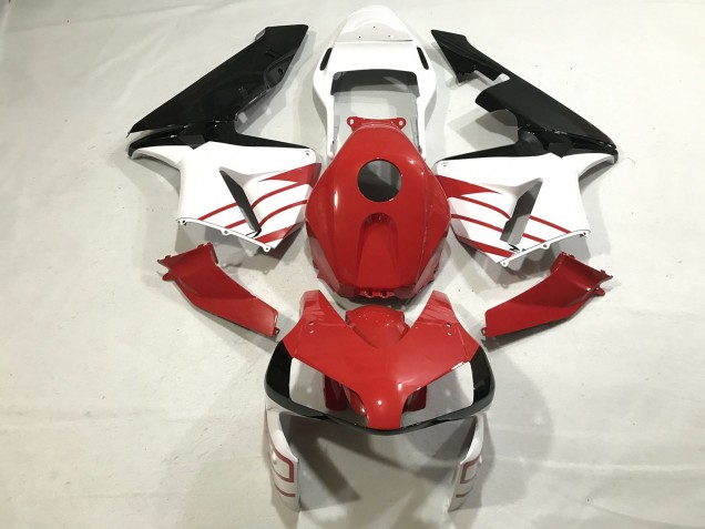 Gloss Red / Matte White 03-04 CBR600RR Motorcycle Fairing