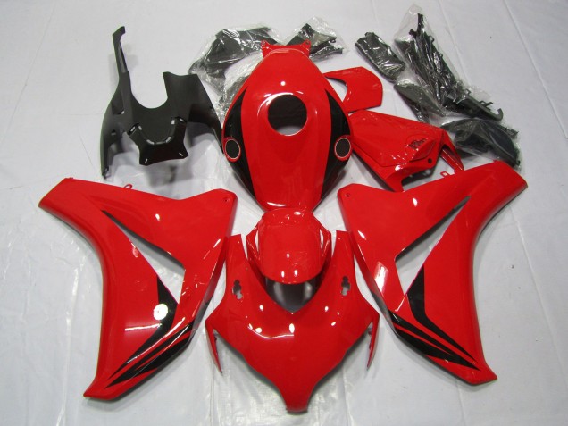 Gloss Red Small Accents 08-11 CBR1000RR Motorcycle Fairing Gloss Red Small Accents 08-11 CBR1000RR Motorcycle Fairing