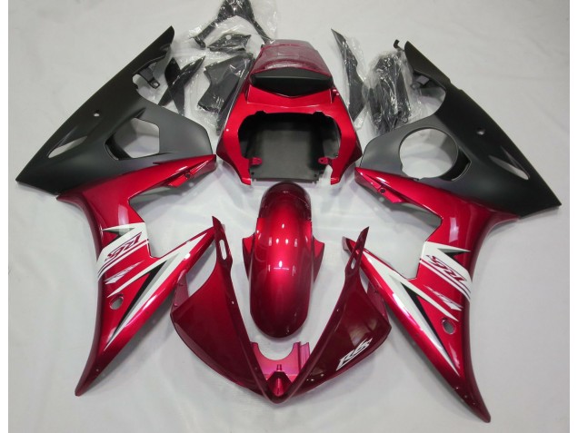 Gloss Red & White 03-04 R6 Motorcycle Fairing Gloss Red & White 03-04 R6 Motorcycle Fairing