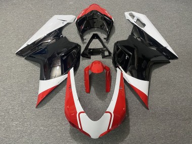 Gloss Red White and Black 07-14 Ducati 848 1098 1198 Motorcycle Fairing