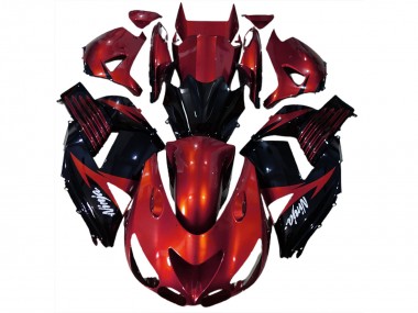 Gloss Red and Black 06-11 ZX14R Motorcycle Fairing