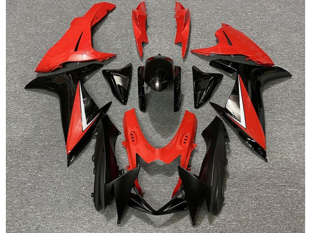 Gloss Red and Black 11-24 GSXR 600-750 Motorcycle Fairing
