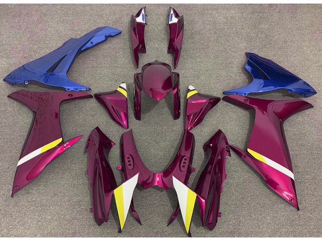 Gloss Red and Blue 11-24 GSXR 600-750 Motorcycle Fairing Gloss Red and Blue 11-24 GSXR 600-750 Motorcycle Fairing