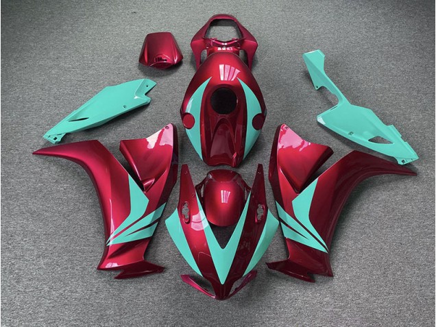 Gloss Red and Teal 12-16 CBR1000RR Motorcycle Fairing