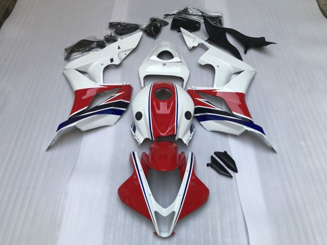 Gloss Red and White 07-08 CBR600RR Motorcycle Fairing Gloss Red and White 07-08 CBR600RR Motorcycle Fairing