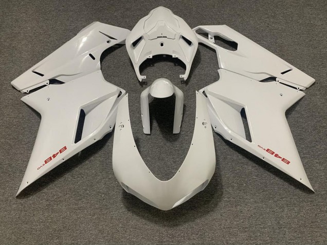 Gloss White 07-14 Ducati 848 1098 1198 Motorcycle Fairing Gloss White 07-14 Ducati 848 1098 1198 Motorcycle Fairing