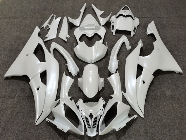Gloss White 08-16 R6 Motorcycle Fairing Gloss White 08-16 R6 Motorcycle Fairing