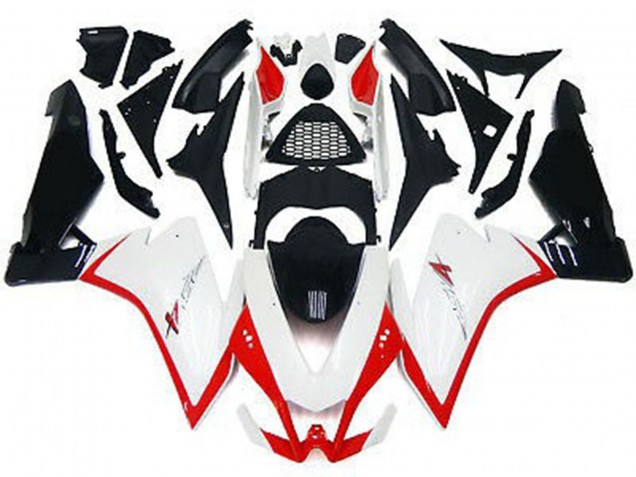 Gloss White & Red 10-15 RSV4 1000 Motorcycle Fairing Gloss White & Red 10-15 RSV4 1000 Motorcycle Fairing
