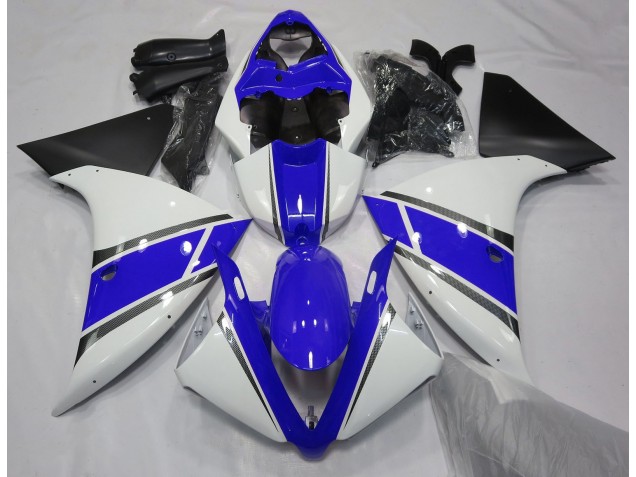 Gloss White and Blue 09-11 R1 Motorcycle Fairing Gloss White and Blue 09-11 R1 Motorcycle Fairing