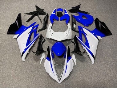 Gloss White and Blue 13-16 Daytona 675 Motorcycle Fairing