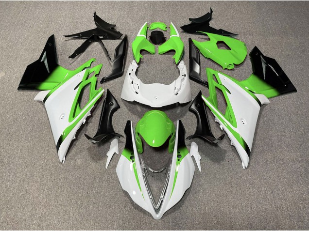 Gloss White and Green 13-16 Daytona 675 Motorcycle Fairing Gloss White and Green 13-16 Daytona 675 Motorcycle Fairing