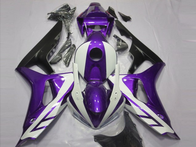 Gloss White and Purple 06-07 CBR1000RR Motorcycle Fairing Gloss White and Purple 06-07 CBR1000RR Motorcycle Fairing