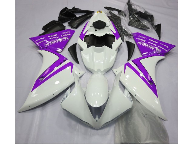 Gloss White and Purple 12-14 R1 Motorcycle Fairing Gloss White and Purple 12-14 R1 Motorcycle Fairing
