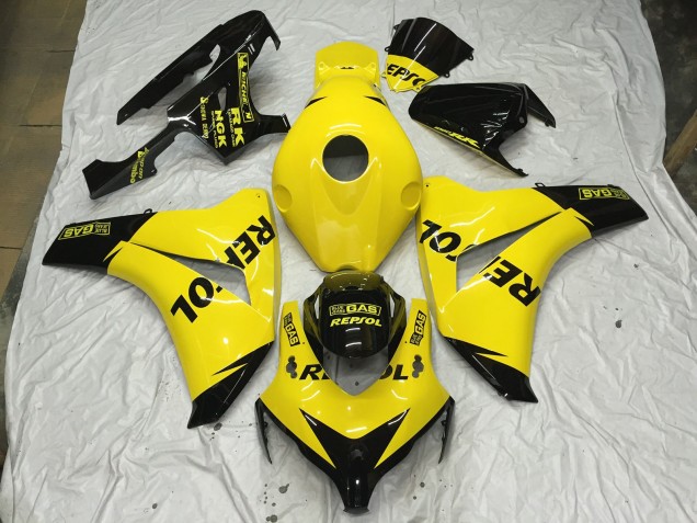 Gloss YELLOW Repsol 08-11 CBR1000RR Motorcycle Fairing