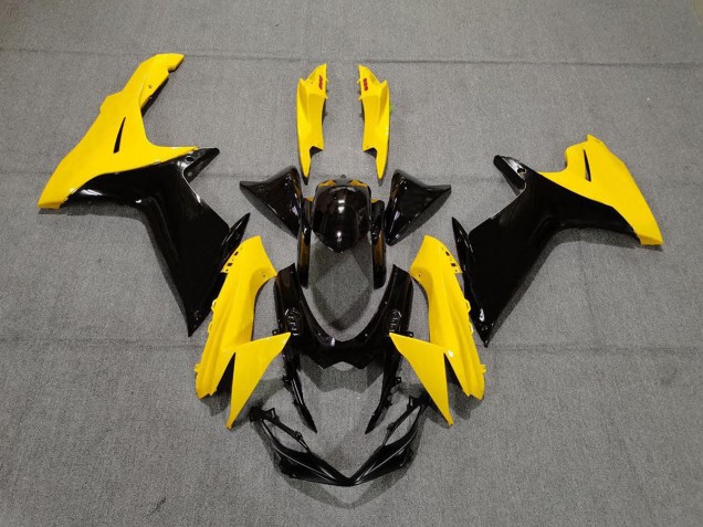 Gloss Yellow and Black 11-24 GSXR 600-750 Motorcycle Fairing Gloss Yellow and Black 11-24 GSXR 600-750 Motorcycle Fairing