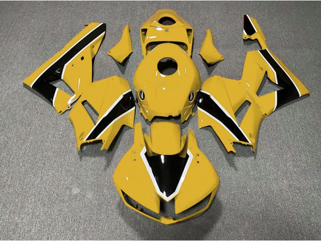 Gloss Yellow and Black 13-23 CBR600RR Motorcycle Fairing Gloss Yellow and Black 13-23 CBR600RR Motorcycle Fairing