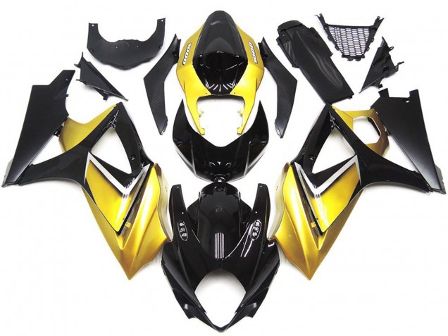 Gold Yellow Custom OEM Style 07-08 GSXR 1000 Motorcycle Fairing