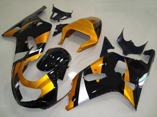 Gold and Black 01-03 GSXR 600-750 Motorcycle Fairing Gold and Black 01-03 GSXR 600-750 Motorcycle Fairing