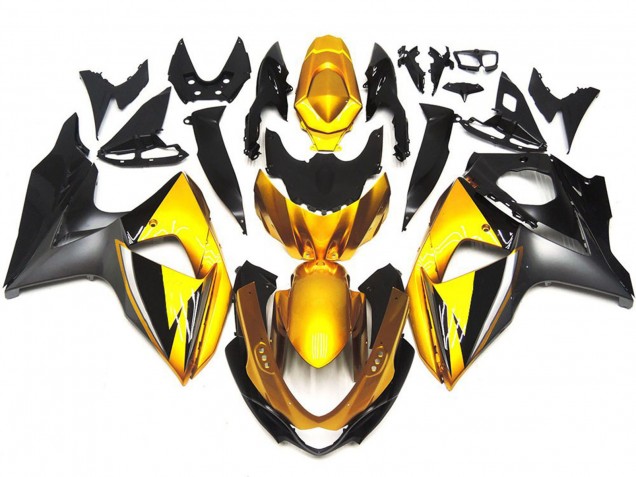 Gold and Grey OEM Style Custom 09-16 GSXR 1000 Motorcycle Fairing Gold and Grey OEM Style Custom 09-16 GSXR 1000 Motorcycle Fairing