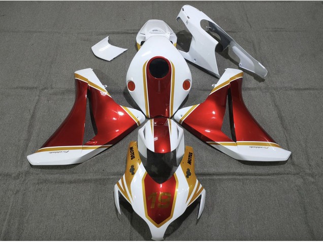 Gold and Red 19 08-11 CBR1000RR Motorcycle Fairing Gold and Red 19 08-11 CBR1000RR Motorcycle Fairing