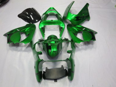 Green 00-02 ZX6R Motorcycle Fairing
