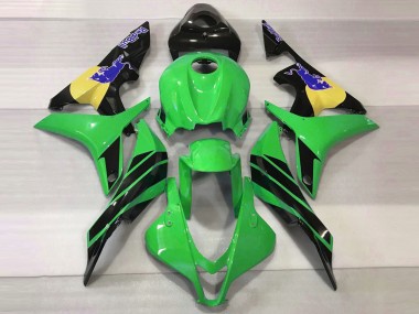 Green & Blue Bull 07-08 CBR600RR Motorcycle Fairing
