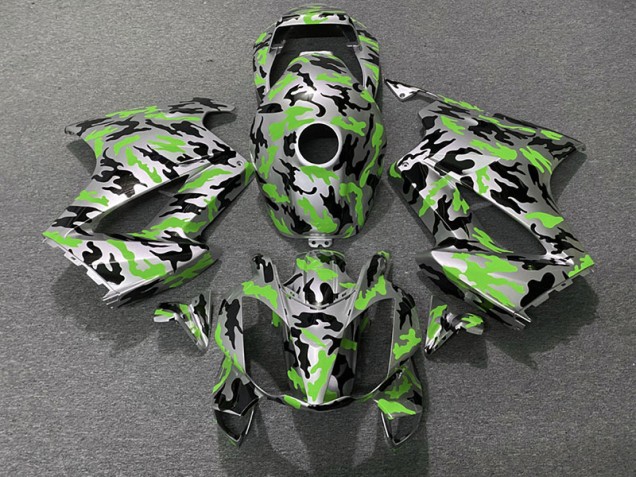 Green Camo 02-12 VFR800 Motorcycle Fairing Green Camo 02-12 VFR800 Motorcycle Fairing