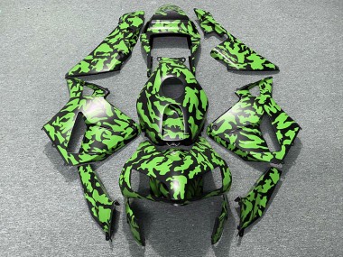 Green Camo 03-04 CBR600RR Motorcycle Fairing