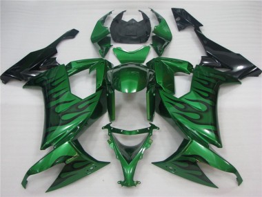 Green Flame 08-10 ZX10R Motorcycle Fairing