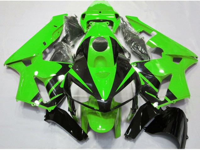 Green & Gloss Black Design 05-06 CBR600RR Motorcycle Fairing Green & Gloss Black Design 05-06 CBR600RR Motorcycle Fairing