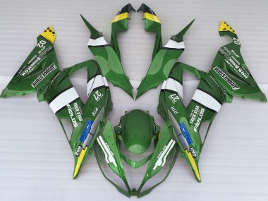 Green Logo Style 13-18 ZX6R Motorcycle Fairing