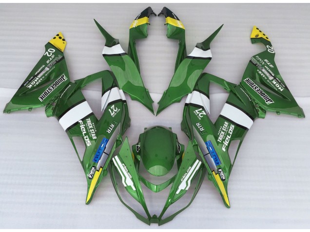 Green Logo Style 13-18 ZX6R Motorcycle Fairing Green Logo Style 13-18 ZX6R Motorcycle Fairing